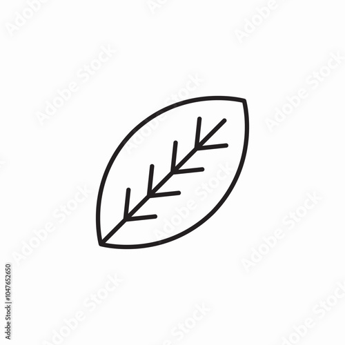 tea plant leaf icon sign vector