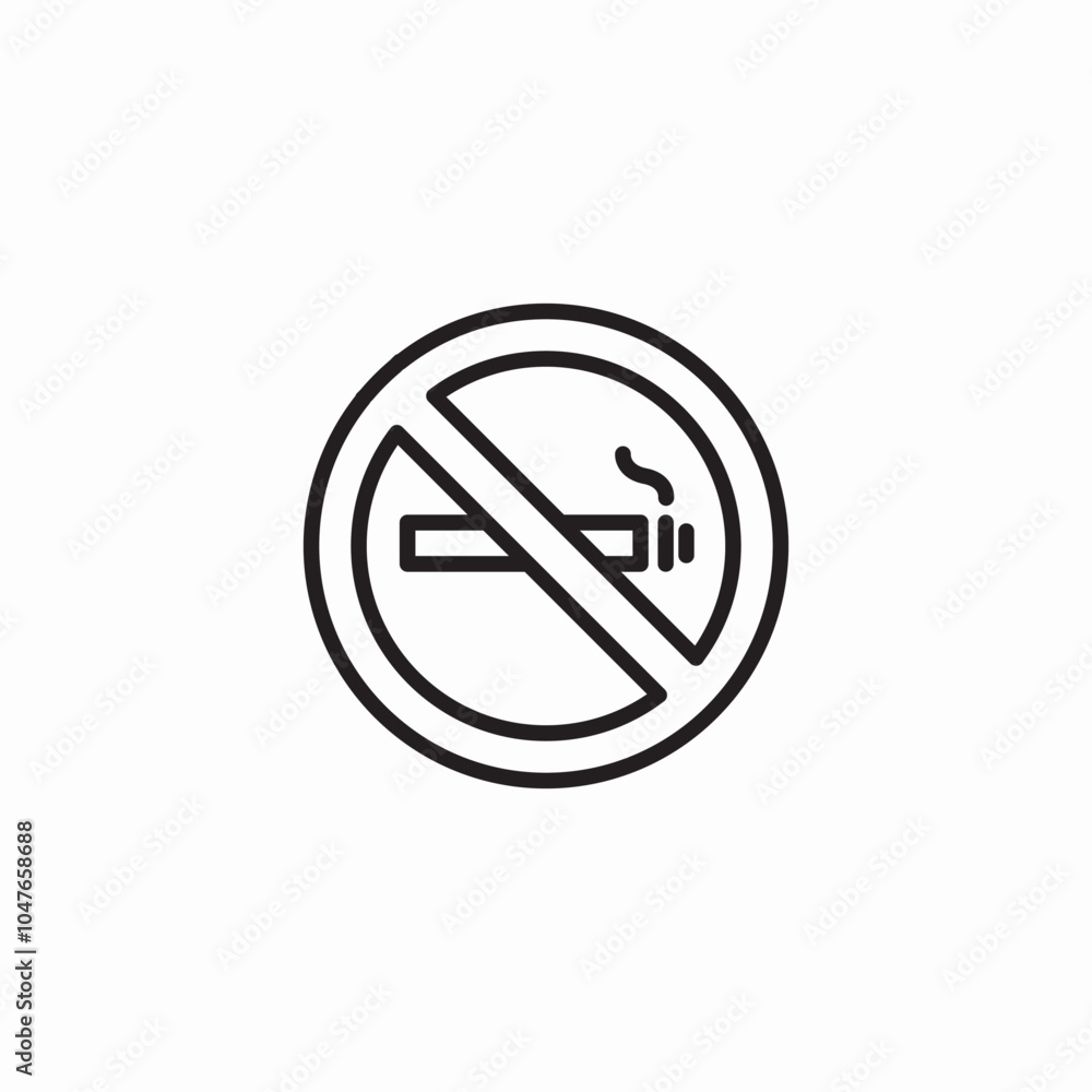smoking prohibited icon sign vector smoking prohibited icon sign vector