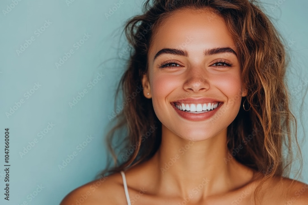 Before and after teeth whitening: Stunning transformation of a woman's smile captured in a dental clinic setting Before and after teeth whitening: Stunning transformation of a woman's smile captured in a dental clinic setting