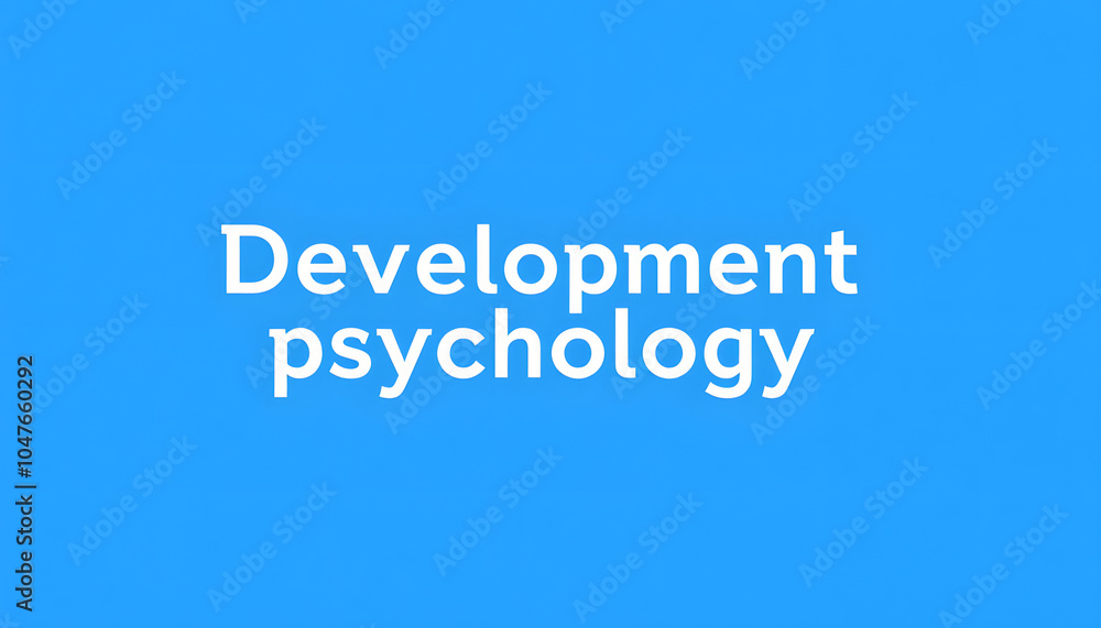 Developmental psychology sign on the blue page isolated with white highlights, png Developmental psychology sign on the blue page isolated with white highlights, png
