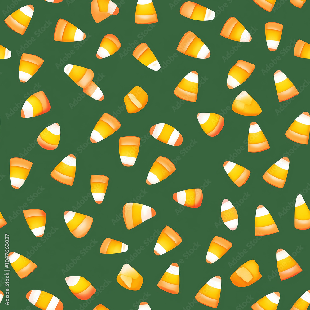 A cheerful and playful pattern featuring colorful candy corn pieces. for Halloween-themed projects, party decorations, A cheerful and playful pattern featuring colorful candy corn pieces. for Halloween-themed projects, party decorations,