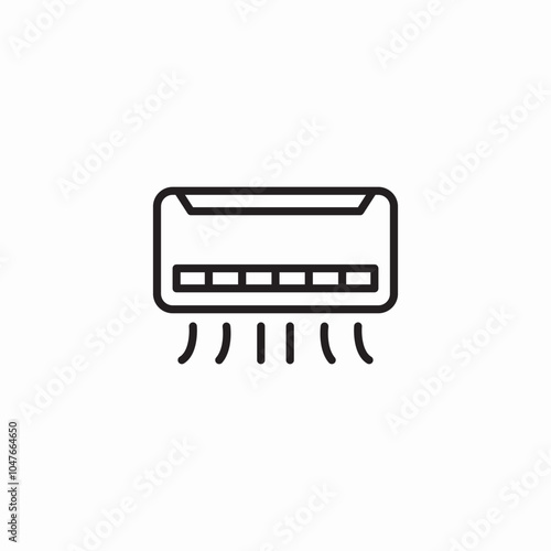 air conditioner icon sign vector