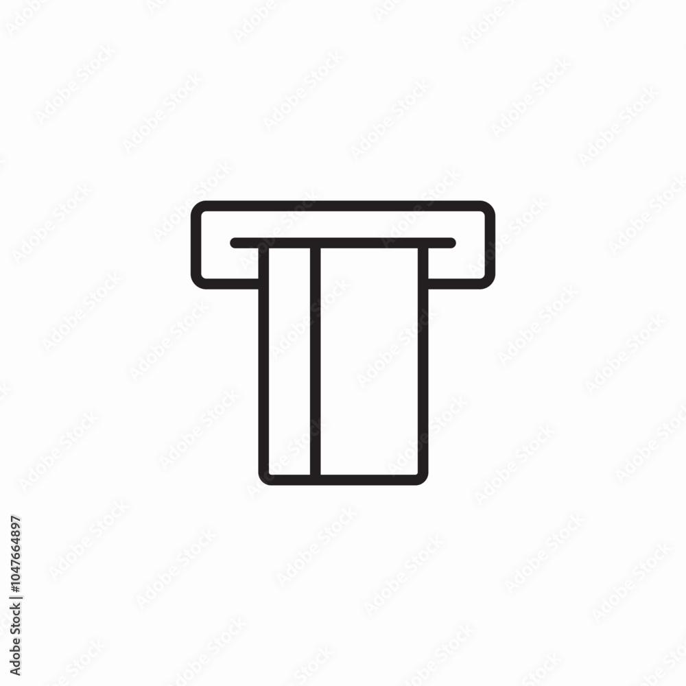 atm card insert icon sign vector atm card insert icon sign vector