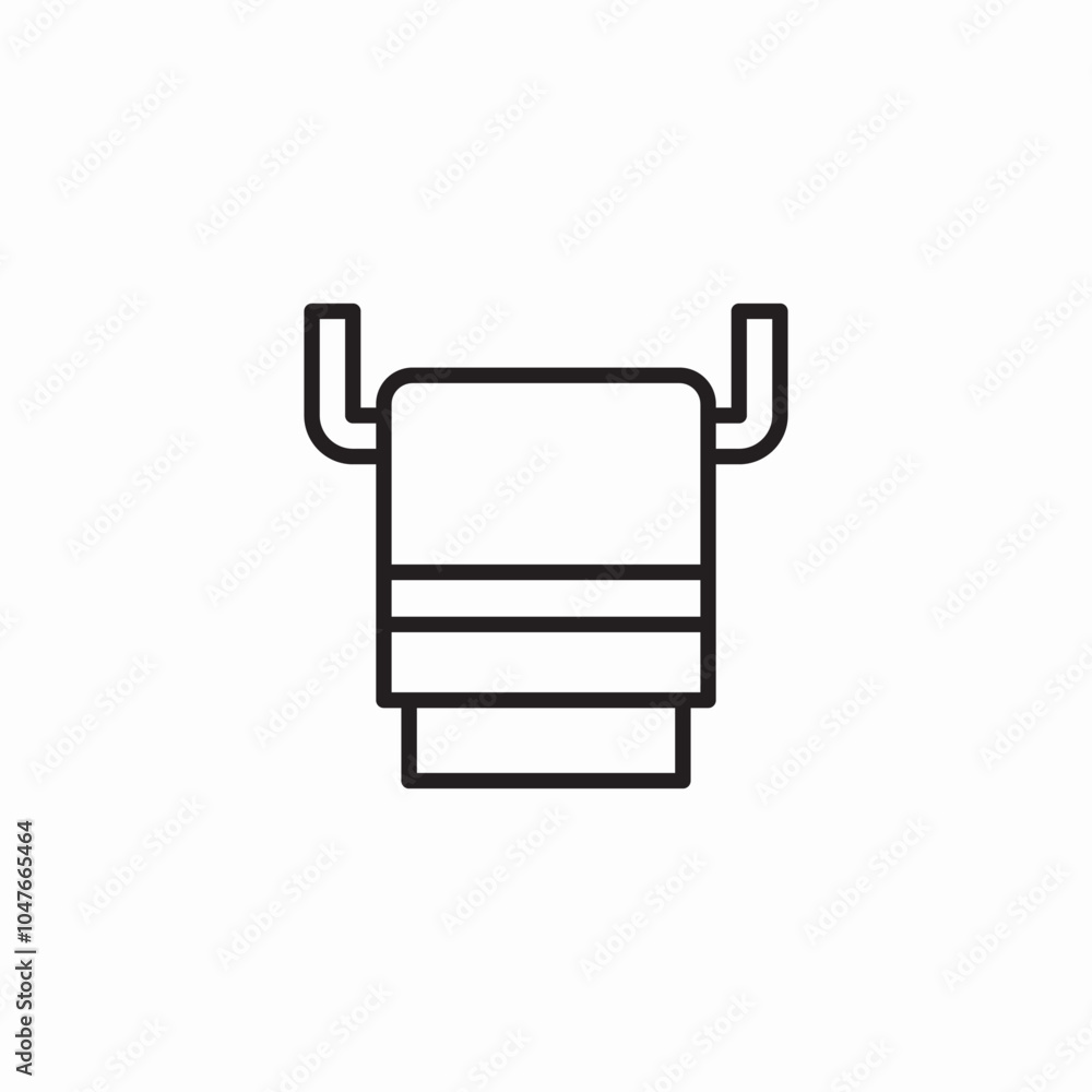 bathroom towel icon sign vector bathroom towel icon sign vector