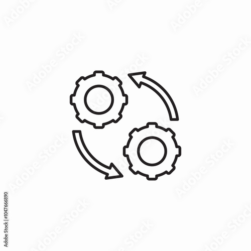 settings web icon sign vector