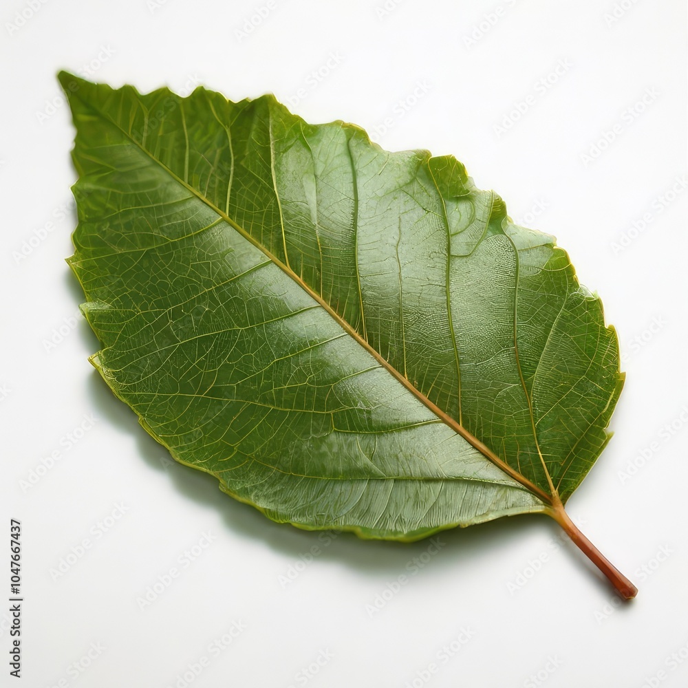 leaf close up on white background leaf close up on white background