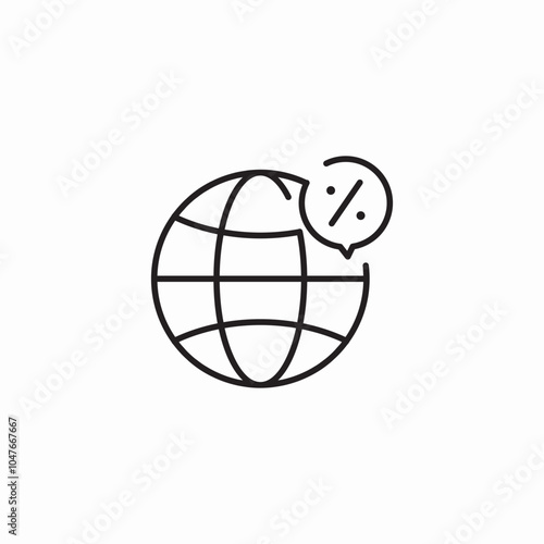 world location discount icon sign vector