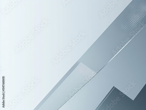 Steel, gray, corporate PowerPoint background with flat geometric shapes and abstract minimalist patterns, featuring ample copy space for clean, professional presentation slide designs