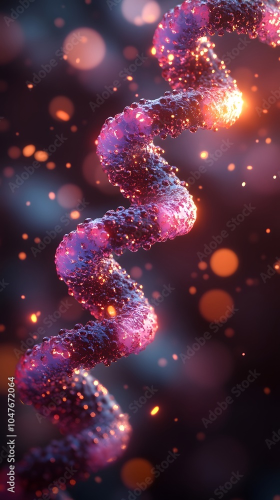 Obraz premium Colorful Abstract Representation of Molecular Structure