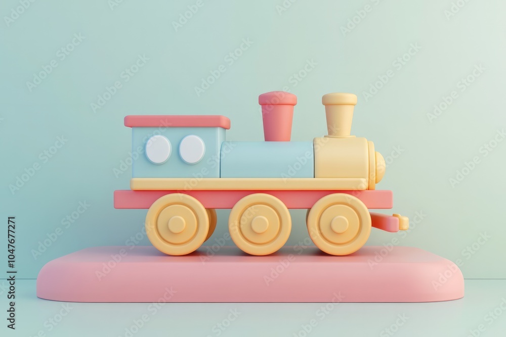 3d train colorful background 3d train colorful background