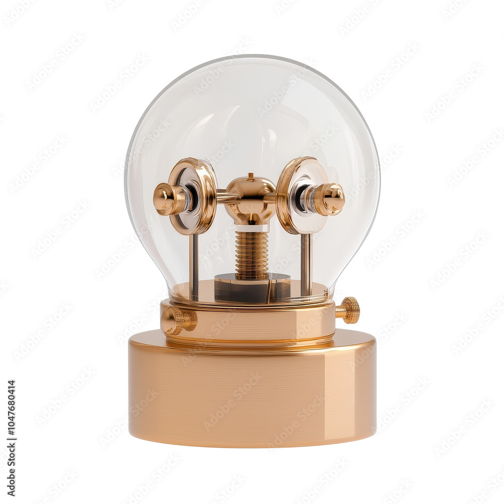 Elegant antique science lamp with glass globe and metallic base, showcasing vintage design. isolated on white background. Elegant antique science lamp with glass globe and metallic base, showcasing vintage design. isolated on white background.