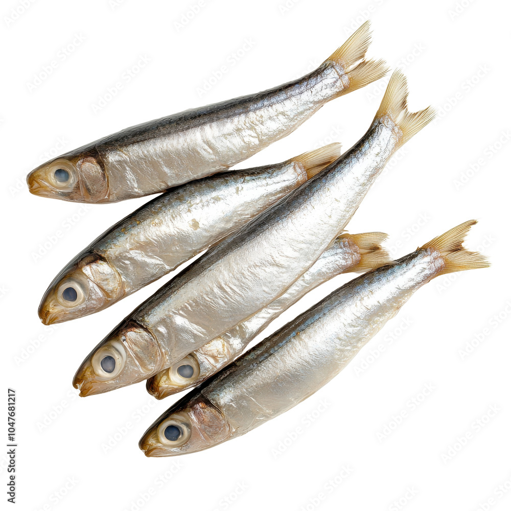 Fresh fish arranged neatly on a white isolated background, ready for culinary use or seafood dishes. Fresh fish arranged neatly on a white isolated background, ready for culinary use or seafood dishes.