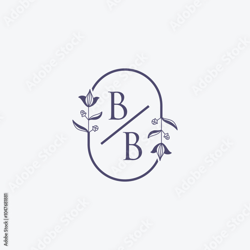 Beauty And Fashion Logo With Letter BB