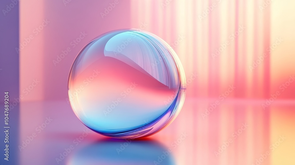 3D illustration of a transparent gradient glass background, soft gradients, futuristic design 3D illustration of a transparent gradient glass background, soft gradients, futuristic design