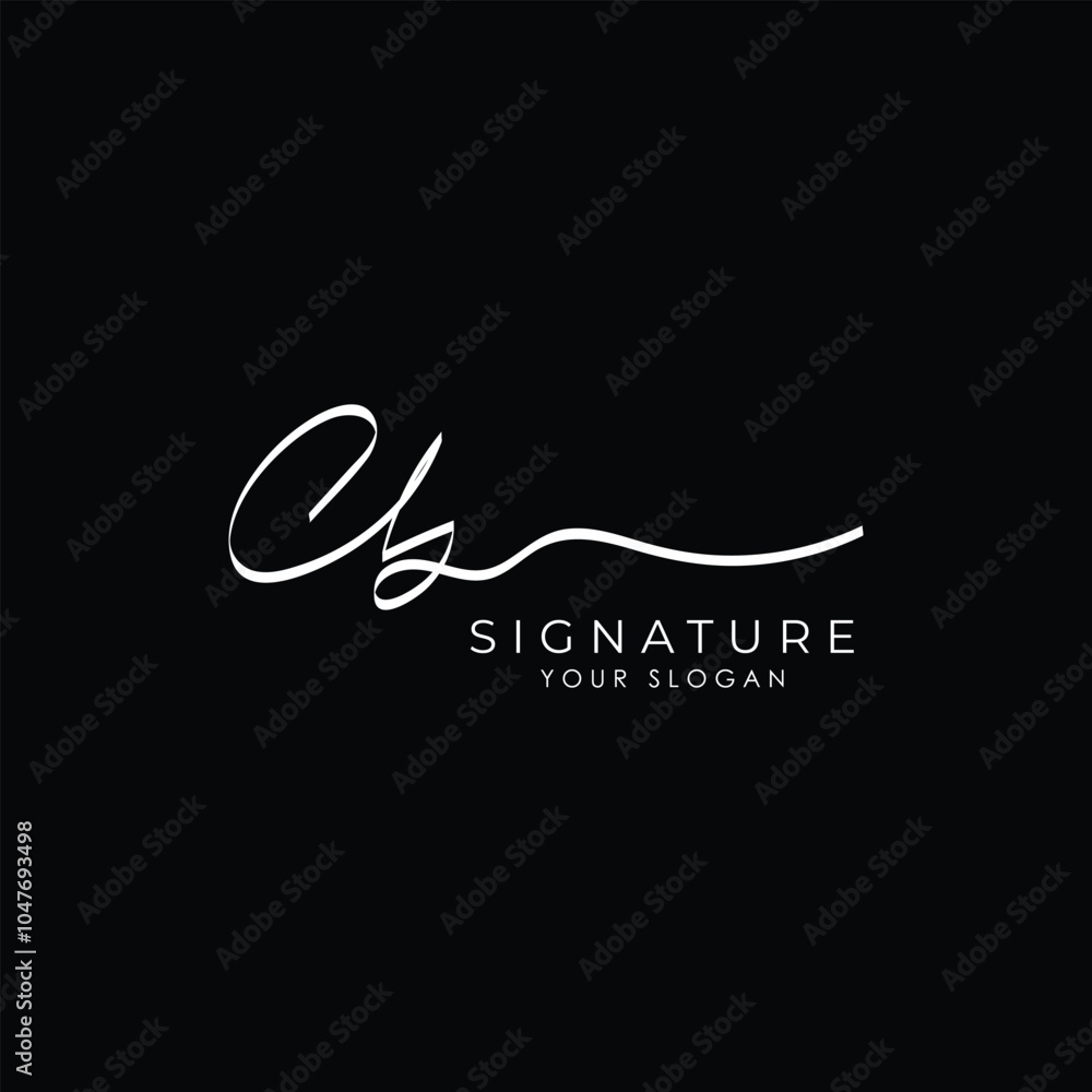 CB initial letter handwriting and signature logo, c b elegant Symbol design template CB initial letter handwriting and signature logo, c b elegant Symbol design template