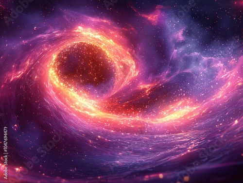 A Cosmic Vortex of Fire and Light