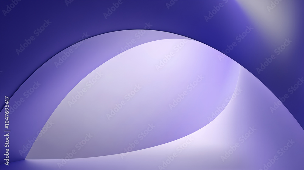 A Tranquil Ethereal Landscape With Gentle Curves and a Calming Half Circle in Serene Purple Hues A Tranquil Ethereal Landscape With Gentle Curves and a Calming Half Circle in Serene Purple Hues