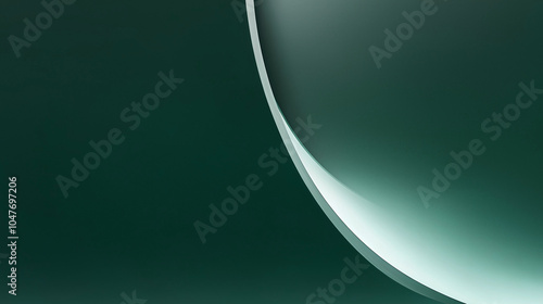 A Serene Reflection Captured in a Curved Shape Against a Dark Half-Circle Backdrop