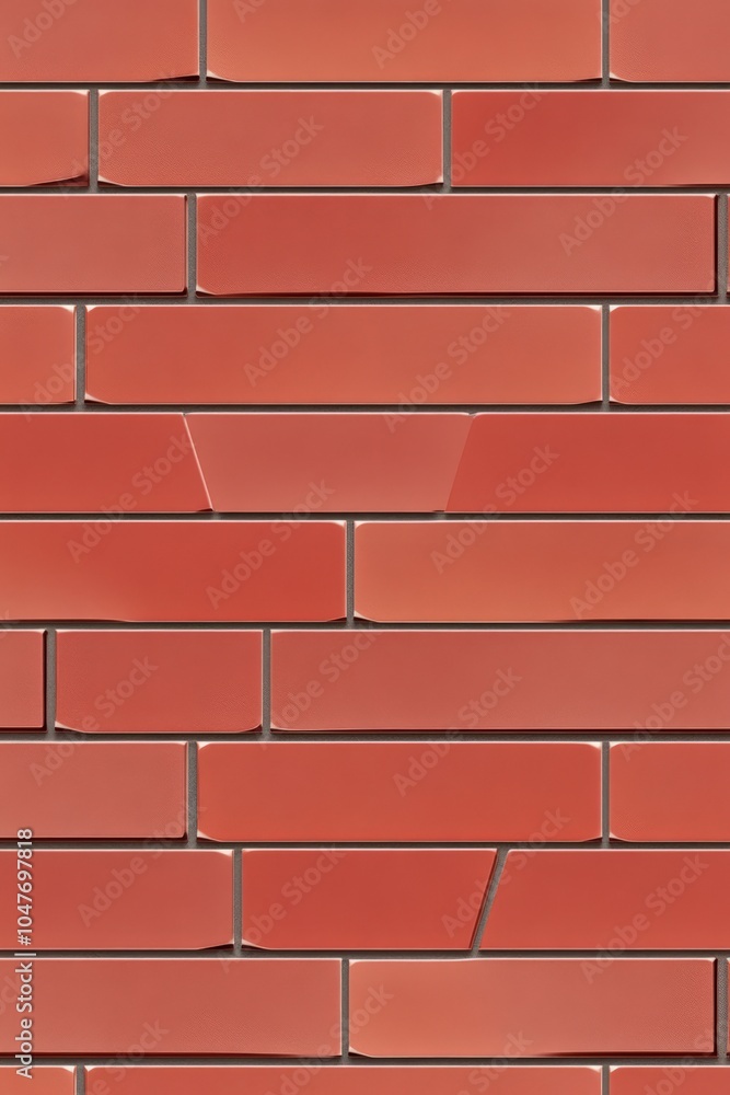 Obraz premium Red Brick Wall Close-up