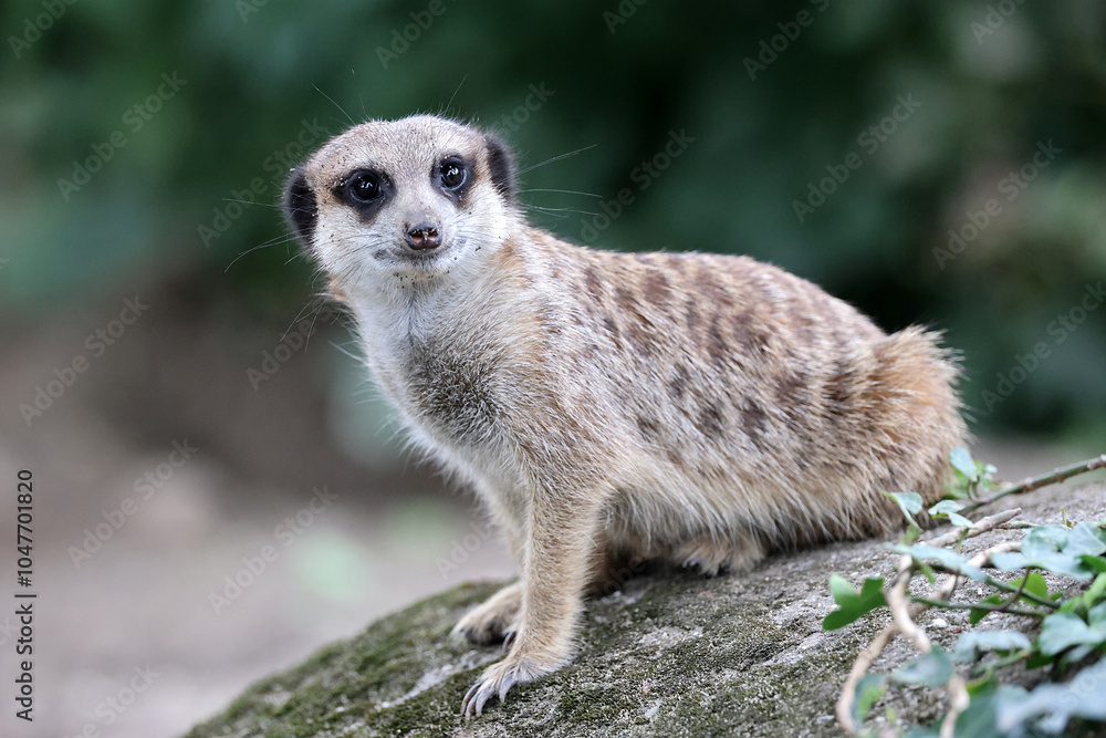 meerkat in the zoo close up