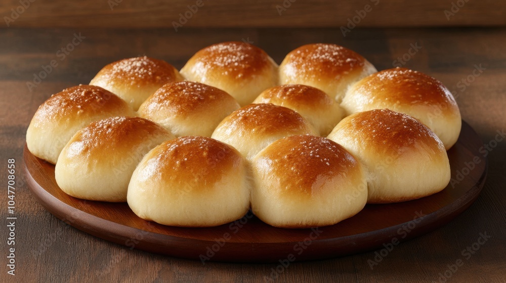 Freshly Baked Golden Dinner Rolls in Glass Baking Dish. Dinner Rolls Freshly Baked Golden Dinner Rolls in Glass Baking Dish. Dinner Rolls