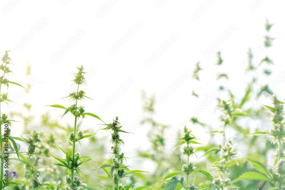 A detailed view of a group of green plants, great for illustrations and designs A detailed view of a group of green plants, great for illustrations and designs