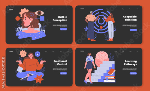 Cognitive Bias. Flat Vector Illustration