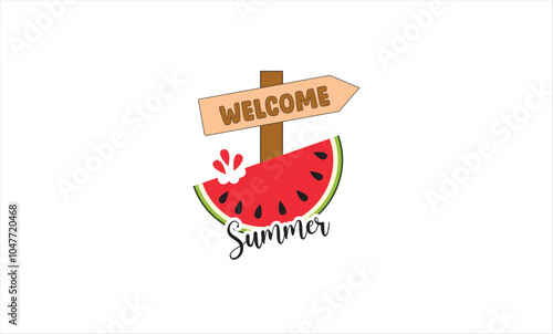 Welcome Summer T-Shirt Design