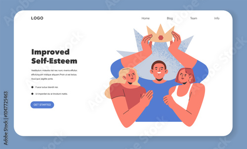 Reasons For Men Cheating. Flat Vector Illustration