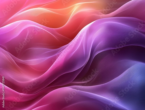 Abstract Purple and Pink Swirling Waves with Fine Texture