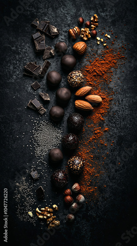 coffee beans on black