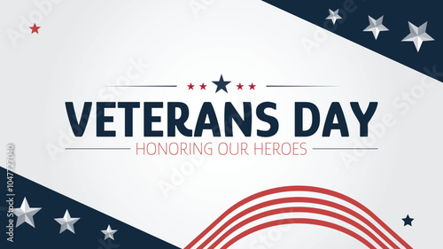 Veterans day, honoring our heroes design templet clear eye catching design