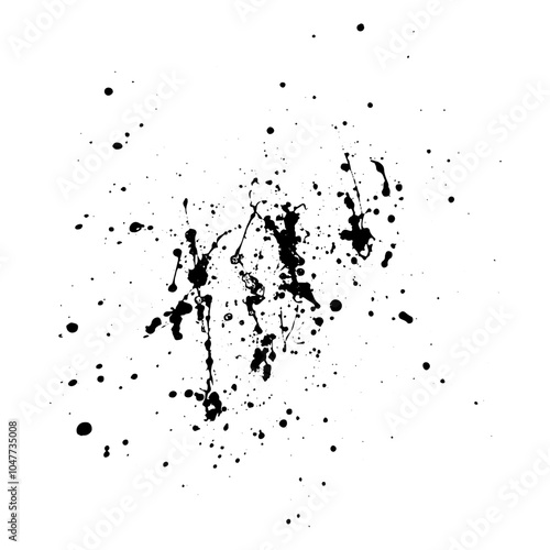 The effect of shabby grunge style. Black and white speckled background.