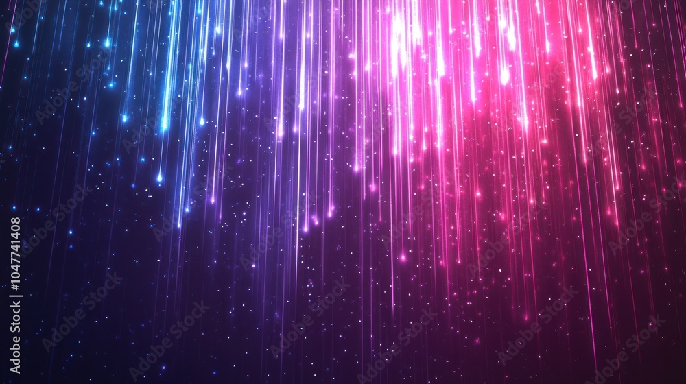 Abstract Background With Falling Lights Abstract Background With Falling Lights