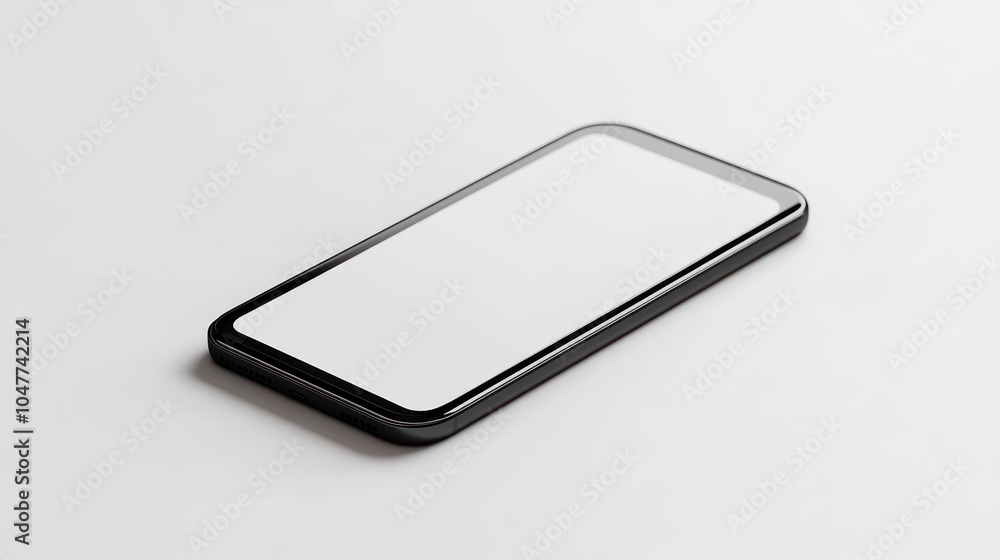 Smartphone Mockup with White Screen Smartphone Mockup with White Screen