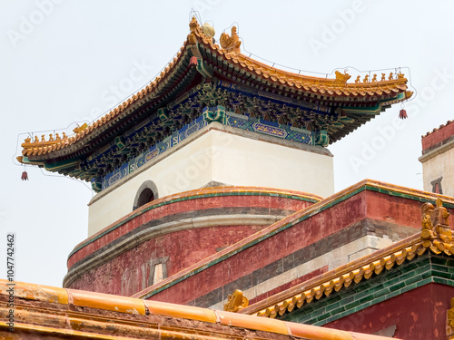 The stunning architectural detail found in traditional Chinese roof designs is truly captivating