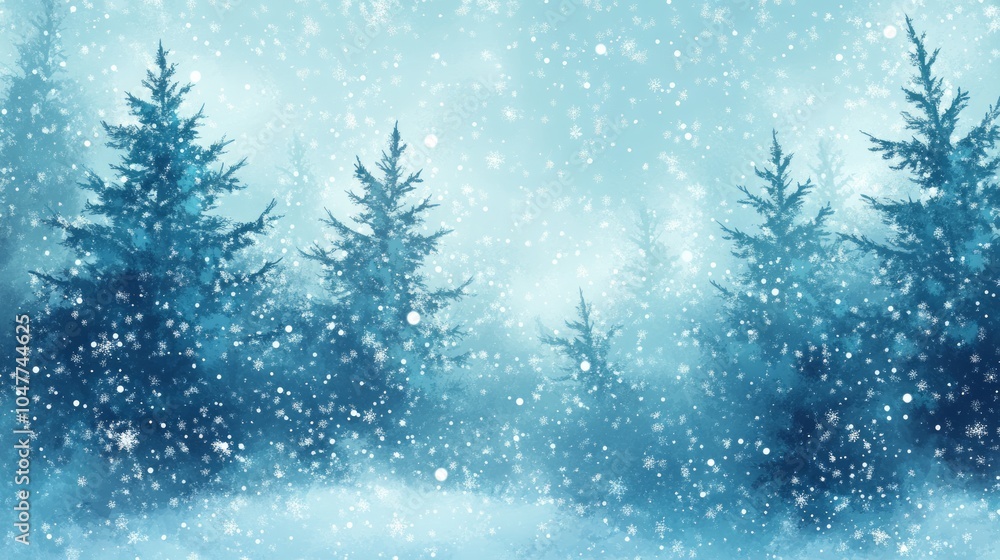 Christmas background with twinkling lights, Christmas trees Christmas background with twinkling lights, Christmas trees