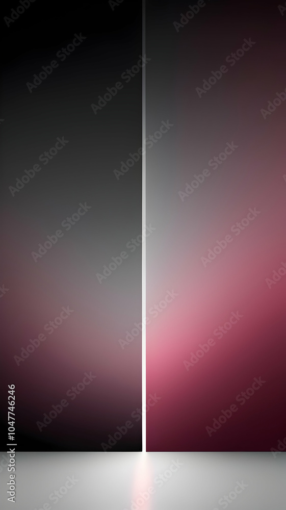 vertical Neon Burgundy, Light Gray, Black glowing gradient background ...