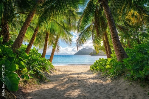 Tropical Paradise Beach View