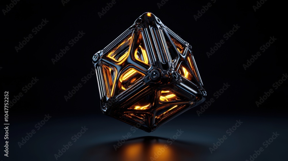 Futuristic 3D Abstract Cube Design Idea Futuristic 3D Abstract Cube Design Idea