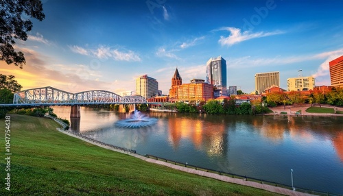 knoxville tennessee usa downtown at world s fair park