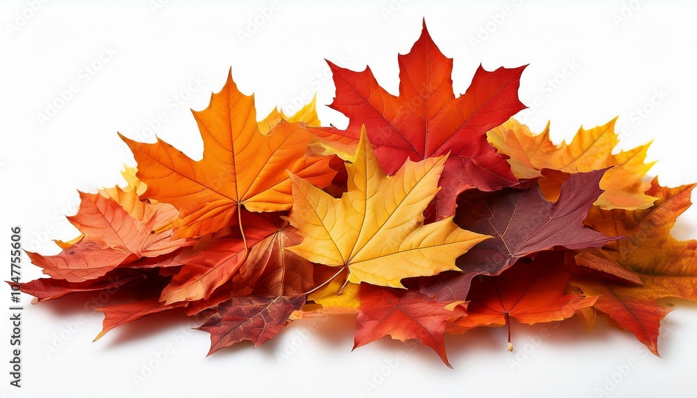 pile of autumn colored leaves isolated on white background a heap of different maple dry leaf red and colorful foliage colors in the fall season pile of autumn colored leaves isolated on white background a heap of different maple dry leaf red and colorful foliage colors in the fall season