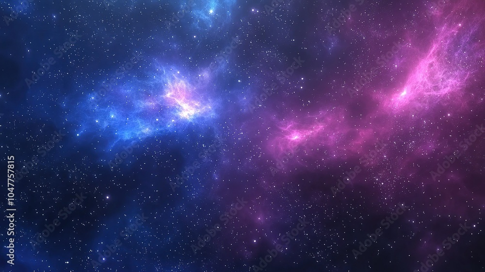 Vibrant cosmic clouds extend across the universe, illuminated by distant stars in a colorful nebula during a serene night Vibrant cosmic clouds extend across the universe, illuminated by distant stars in a colorful nebula during a serene night