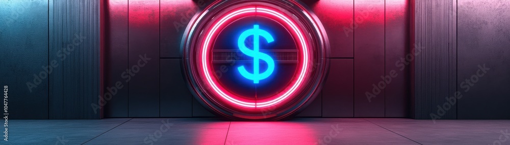 A glowing neon dollar symbol set against a sleek, modern background, symbolizing finance and wealth in a digital world. A glowing neon dollar symbol set against a sleek, modern background, symbolizing finance and wealth in a digital world.