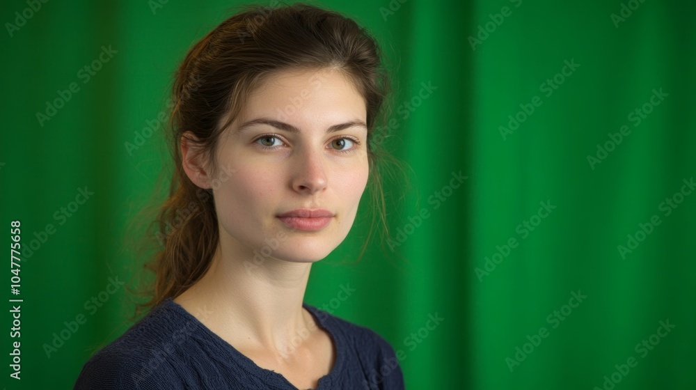 The portrait captures a contemplative look conveying a deep sense of resilience amidst a lively green setting. The portrait captures a contemplative look conveying a deep sense of resilience amidst a lively green setting.