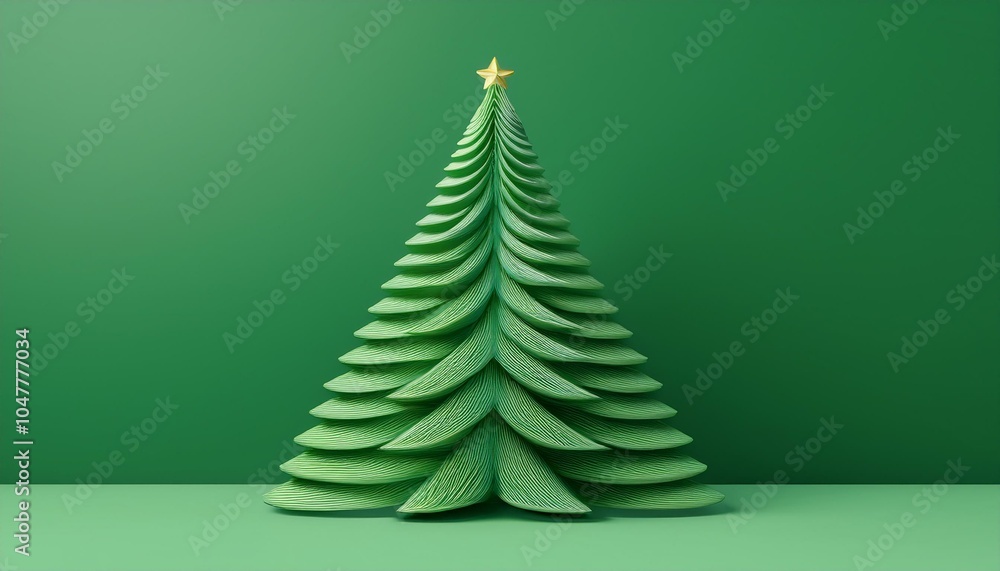 minimalistic christmas greeting card design pyramid pine tree christmas decoration on green background 3d rendering 3d illustration minimalistic christmas greeting card design pyramid pine tree christmas decoration on green background 3d rendering 3d illustration