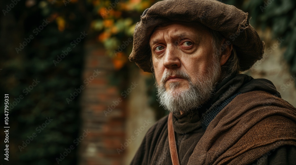 medieval period man looking out the window medieval period man looking out the window