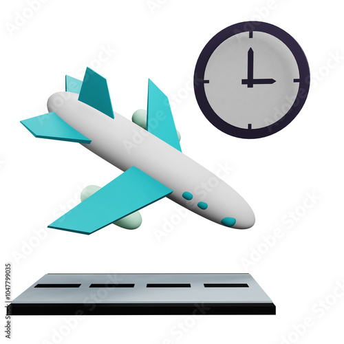3 D Illustration of vacation time