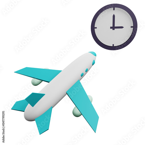 3 D Illustration of vacation time