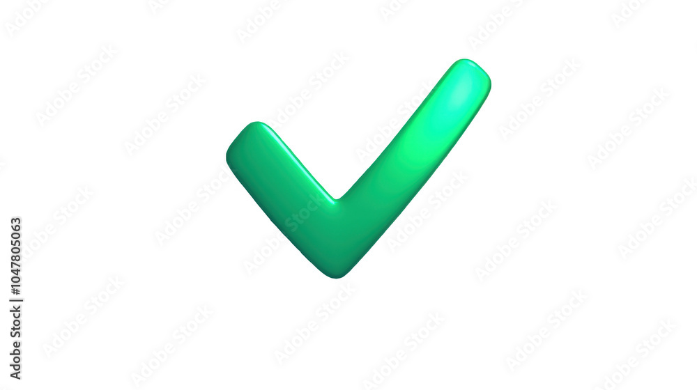 Simple green checkmark icon with shadow Simple green checkmark icon with shadow